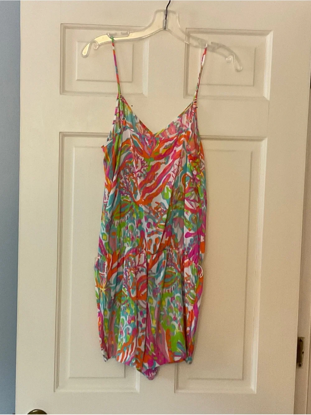 Lilly Pulitzer Deanna Romper Resort White Scuba To Cuba S NWT Preppy Summer